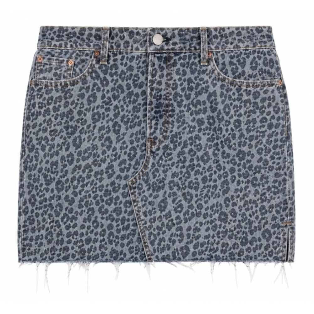 GRLFRND Blaire Mini Pencil Skirt in Wild Cat Size 32/14 NWT
